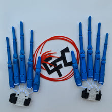 Load image into Gallery viewer, BLUE - Long Bone articulated fingers - size 90 - 2 hands/full set